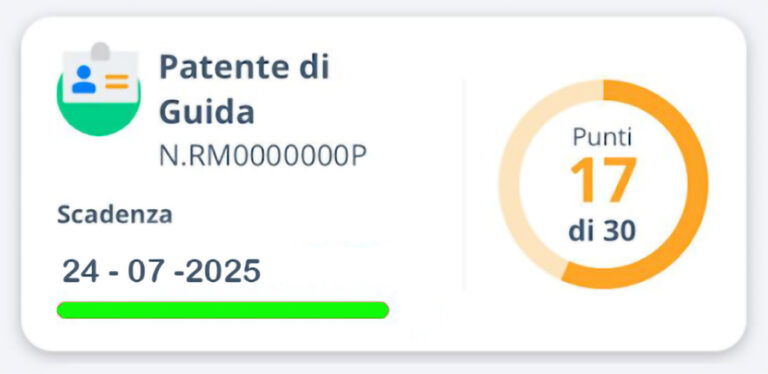 Sospensione “breve” della patente per chi ha meno di 20 punti